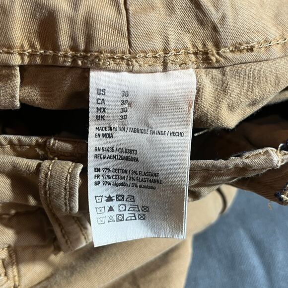 American Eagle Shorts Mens 30 Brown Next Level Flex‎ Bermuda Flat Front Casual - Picture 7 of 10